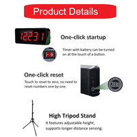 Stopwatch Laser Nirkabel untuk Lari Sprint, Latihan Kecepatan, Ski, Skating, Balap, Sistem Pengatur Waktu Atlet