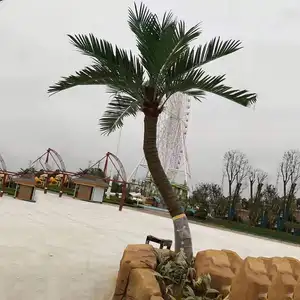 Sen Masine 5m finti grandi piante ad alta simulazione all'aperto finto albero di cocco per la decorazione del paesaggio del centro commerciale del parco del giardino