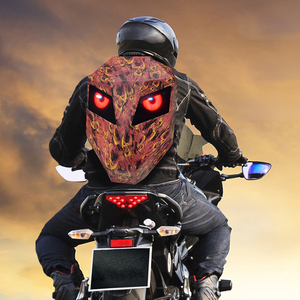 Custom Factory Price Led Scooter Bag Rider Light Eye Screen Backpack Student Scooter Waterproof Helmet Bag Motorcycle Backpack - Product Image 1