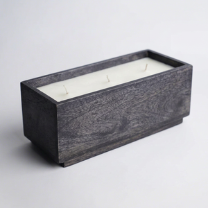 Farol Rectangular de Madera Orgánica Hecho a Mano, Decoración para el Hogar de Alta Calidad y Duradera - Product Image 1