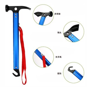 Portable Camping Tent <b>Peg</b> Hammer Aluminum Steel Tent Stake Mallet with Drawstring Storage <b>Bag</b> for Outdoor Camping - Product Image 6