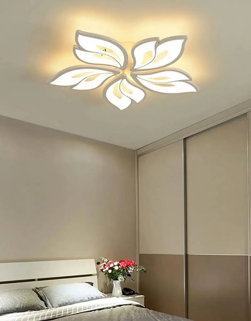 Remote Dimming and Mobile Phone APP Function Led Chandelier Bedroom Lamp Restaurant Balcony Ceiling Lamp