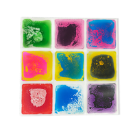 Juguetes Sensoriales para el Desarrollo de la Imaginación, Tapete de Baldosas con Gel Líquido, Juguetes Educativos para Niños