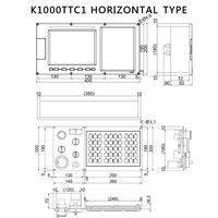 K1000TTCi KND Cnc Machine Center Bus Type Tour à double canal Système de contrôle numérique Prix attractif