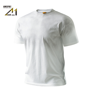 Camiseta Casual de Cuello Redondo para Hombre, 250g, Venta al por Mayor, Ajuste Regular, 100% Algodón Tejido Transpirable, Manga Corta, Estilo Euro/Amer, Lavado Horse - Product Image 2