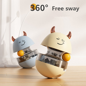 Yeni tasarım kedi sızıntı gıda oyuncak kendini oynayan Tumbler oyuncaklar eğlenceli Pet köpek interaktif bulmaca oyuncak top tedavi dağıtıcı - Product Image 3