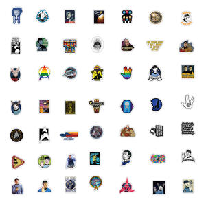 ZY0860C 100PCS/Paquete <span class=keywords><strong>de</strong></span> Pegatinas Impermeables <span class=keywords><strong>de</strong></span> <span class=keywords><strong>Star</strong></span> <span class=keywords><strong>Trek</strong></span> para Equipaje, Guitarra, Patineta, Pegatinas Decorativas - Product Image 3