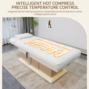 JUESHI Luxus Kosmetikliege für Spa und Schönheitssalon mit 4 Motoren, Holzsockel, Heizung und elektrischer Behandlung - Product Image 3