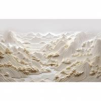 Papier peint mural personnalisé 3D, paysage chinois vintage, peinture murale en plâtre pour salon, mur du canapé, chambre à coucher, hôtel, panneaux muraux
