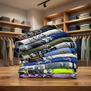Camisa Casual de Negocios para Hombre, 100% Poliéster, Tejido Geométrico, Transpirable, Manga Corta, con Botones, Estilo Playero, Verano, con Flecos - Product Image 3