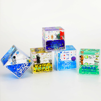 Nouvel arrivage de papier liquide flottant en forme carrée, bureau, haut, décoration de la maison, cadeaux d'espace mystérieux