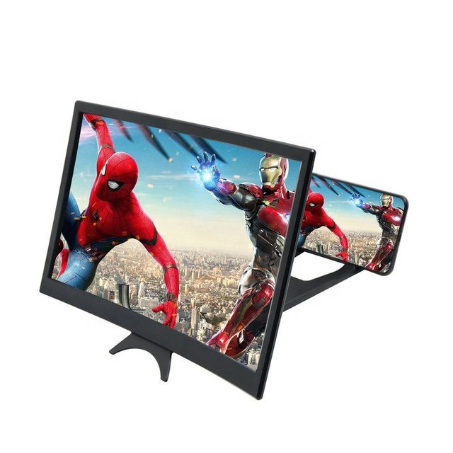 2026 Trendy Product 12 Inch Mobile Phone Screen Video Amplifier 3D Smartphone Screen Magnifier Lazy Bracket Screen Magnifier