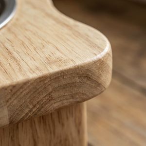 Gamelle surélevée en bois pour chat 15 °   Station d'alimentation inclinée pour chats, adaptée aux bols de nourriture et d'eau pour chats, anti-vomissement, protection des moustiquiers - Product Image 6