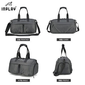 Bolsa de Gimnasio Personalizada de Gran Capacidad con Compartimento Seco y Húmedo, Bolsa Deportiva Cruzada para Yoga, Bolsa de Viaje Impermeable de Poliéster - Product Image 3