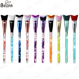 Tùy chỉnh V hình dạng mềm Fluffy Swoop cong lông mi Bàn Chải Rửa chất tẩy rửa làm sạch dầu gội Lash phần mở rộng làm sạch bàn chải - Product Image 2