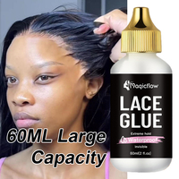 Colle pour perruque imperméable 60 ml/2 fl.oz - Tenue forte, invisible, séchage rapide et retrait facile - Adhésif sans odeur pour toutes les perruques