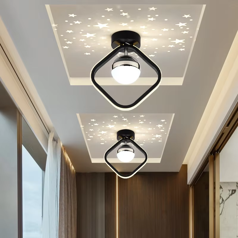 Modern Acrylic LED Ceiling Lamp for Home Decor Living Dining Room Aisle Cloakroom Bedroom Corridor Chandelier Lighting Fixture