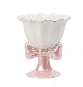 Bowknot Ice Cream Ceramic Cup Bonito Copo De Sobremesa De Pé Alto - Product Image 6