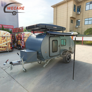 WECARE TEARDROP CARAVAN 2 PEOPLE MINI <strong>TRAILER</strong> GREAT QUALITY WHITE TEARDROP CARAVANA WITH CE Certificate - Product Image 1