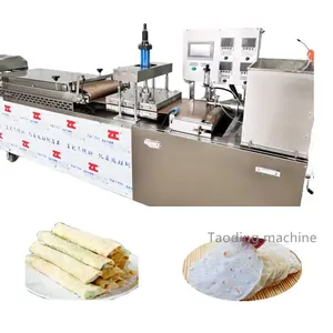70 Stuks/min, Commerciële Platte Broodmachine Indian Roti Making Machine Volautomatische Handmatige Tortilla Maker Machine