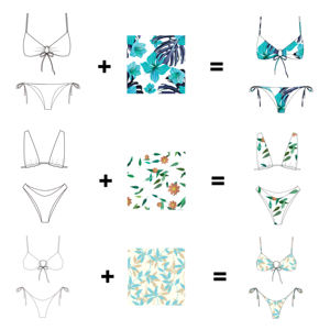 ชุดบิกินี่ไมโครแบบดันทรง 2 ชิ้น ลายดอกไม้ ระบายอากาศ แห้งเร็ว เหมาะสำหรับเต้นรำริมชายหาด ได้รับมาตรฐาน OEKO-TEX - Product Image 3