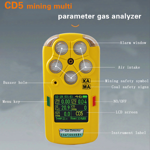 เครื่องตรวจจับก๊าซหลายชนิดแบบพกพา 5 in 1 สำหรับ CO/H2S/O2/LEL - เครื่องวิเคราะห์ก๊าซนำเข้าพร้อมเซ็นเซอร์ ขายส่ง - Product Image 4