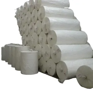 Pasta di legno Jumbo rotolo di tessuto materia prima carta igienica bianca 3 strati morbidi 72 rotoli all'ingrosso - Product Image 1