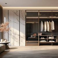 Armoire haut de gamme écologique ENF, dressing sur mesure pour toute la maison, unité de rangement intégrée pour la maison