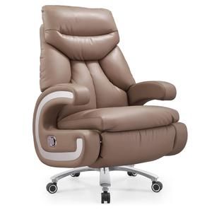 Elektrischer Leder-Chefsessel Bürostuhl Verstellbarer <span class=keywords><strong>Massage</strong></span>-Ledersessel Ergonomischer Bürostuhl für Langzeitnutzung Bürostühle für Führungskräfte - Product Image 1