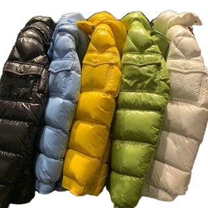 Manteau imperméable chaud et épais pour homme, tendance, couleur unie, coupe oversize, doudoune en duvet d'oie, design de créateur - Product Image 2