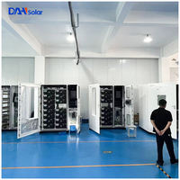 Système de stockage d'énergie solaire hybride tout-en-un 200 kWh 100 kWh, batterie LiFePO4 haute tension, conteneur IP55, refroidissement par air