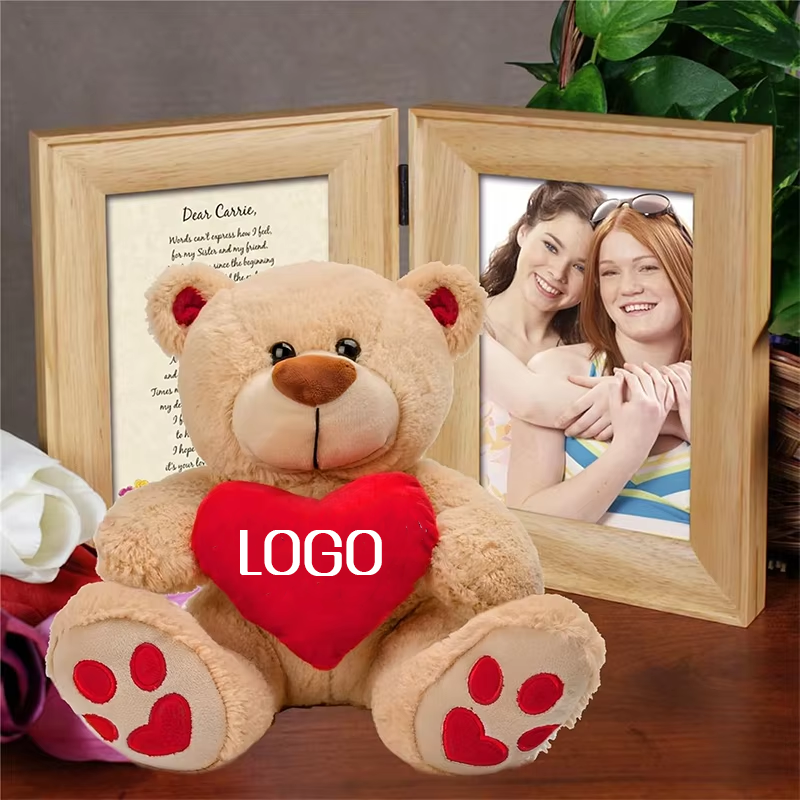 Osito De Peluche Suave 11.8 Pulgadas - Marrón, Piel Sedosa, Relleno Reciclable, Regalo Para Niños