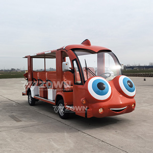 Voiture électrique personnalisée en forme d'animal rouge Voiture touristique en bus de bande dessinée Produit électrique Voiture touristique Bus touristique - Product Image 6