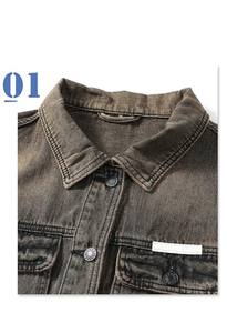 Chaleco vaquero estampado de moda para hombre, estilo otoñal, lavado, rasgado, ajustado, sin mangas, transpirable, con botones, estilo cowboy, hip hop, ropa de calle, prenda exterior - Product Image 3