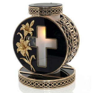 Lámpara Solar Conmemorativa Znicz de Diseño Personalizado, Luz <span class=keywords><strong>para</strong></span> Tumba de <span class=keywords><strong>Cementerio</strong></span>, Vela LED Cristiana <span class=keywords><strong>para</strong></span> Decoración de Tumbas - Product Image 1