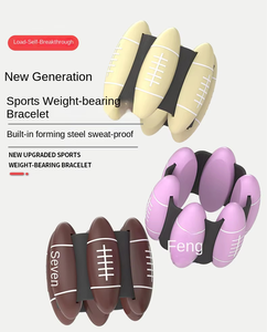 調整可能な2LB耐久性のある環境に優しいシリコーン + アイアンユニセックスアンクルウェイト見えないスポーツレギンス手首腕ブレスレットフットリング - Product Image 1