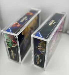 Custom Lorrana Booster Box Display Acrílico Caso UV Protegido Tampa Magnética