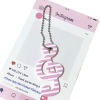 Porte-clés pendentif étoiles de dessin animé, mignon et adorable, bijou de sac en acrylique, fini brillant