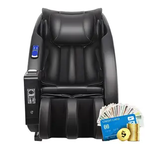 Business Coin Bill Acceptor Operated Commercial 0 Gravity Vending Massage Chair With Credit Card Machine