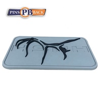 Patch en caoutchouc PVC 3D personnalisé de haute qualité pour les vêtements Fleur 3D et forme de coeur pour chapeau dans un sac d'opp