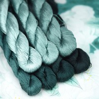 Couleur 41-50 fil de soie de mûrier naturel chinois fil à broder en soie à tricoter de haute qualité pour point