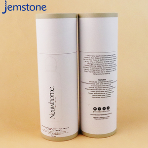 100% recyclé biodégradable usine gros kraft artisanat cylindre papier tube emballage avec couvercle - Product Image 2