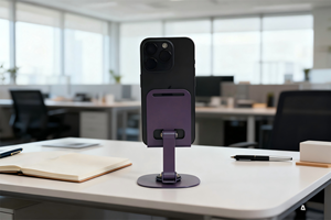 WORKEZ 2025 Nouvelle Arrivée Support de Téléphone Rotatif à 360° en Acier Flexible et Silicone Compatible avec les Appareils de 4,5 à 7 Pouces pour Table, Bureau, Tableau de Bord et Maison - Product Image 6