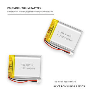 Yxe แบตเตอรี่ลิเธียมระดับมืออาชีพขนาด3.7โวลต์/1000มิลลิแอมป์ต่อชั่วโมงสำหรับอุปกรณ์อิเล็กทรอนิกส์สำหรับผู้บริโภค - Product Image 5