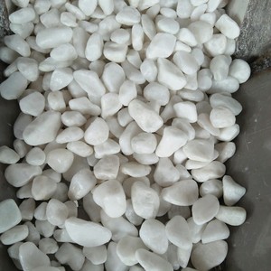 Guijarros de nieve blanca, piedra de jardín pulida, precio barato - Product Image 4