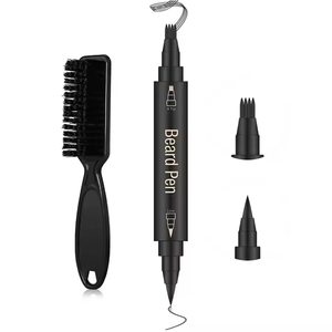 Barba penna riempitivo per gli uomini 2 in1 doppia punta penna a inchiostro matita riempitivo barba riempitivo penna per gli uomini - Product Image 1