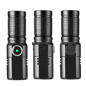 JF Có Thể Thu Vào Đầu LED Mini Đèn Pin Đèn Pin Đèn Pin Mới Không Thấm Nước Có Thể Sạc Lại Hợp Kim Nhôm - Product Image 3