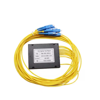 ABS Box FTTH 1x8 1x16 1x32 Passive Fiber Optical PLC Splitter with SC APC Connector