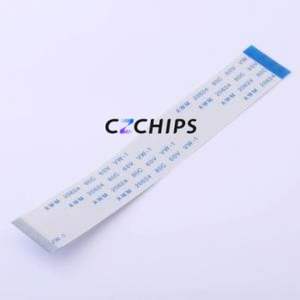 JS05B-30P-100-3-4 FFC Cable (Flexible Flat Cable) P=0.5mm Connector 30P 0.5mm 0.3mm Reverse - Product Image 1