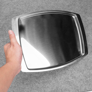 Plato Rectangular de Acero Inoxidable para Joyería, Bandeja Vaporera Plateada, Plato de Exhibición, Bandeja de Tocador, Novedad <span class=keywords><strong>2026</strong></span> - Product Image 4